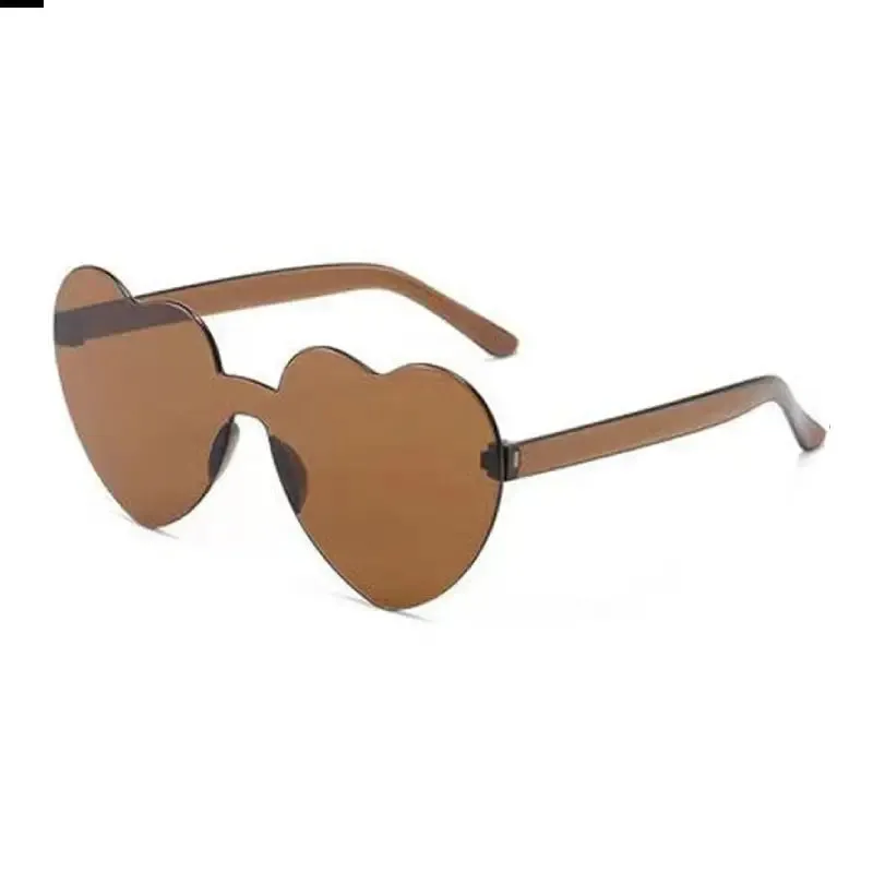 Rimless Heart Shaped Sunglasses