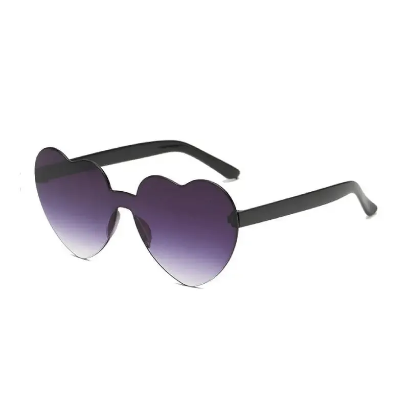 Rimless Heart Shaped Sunglasses