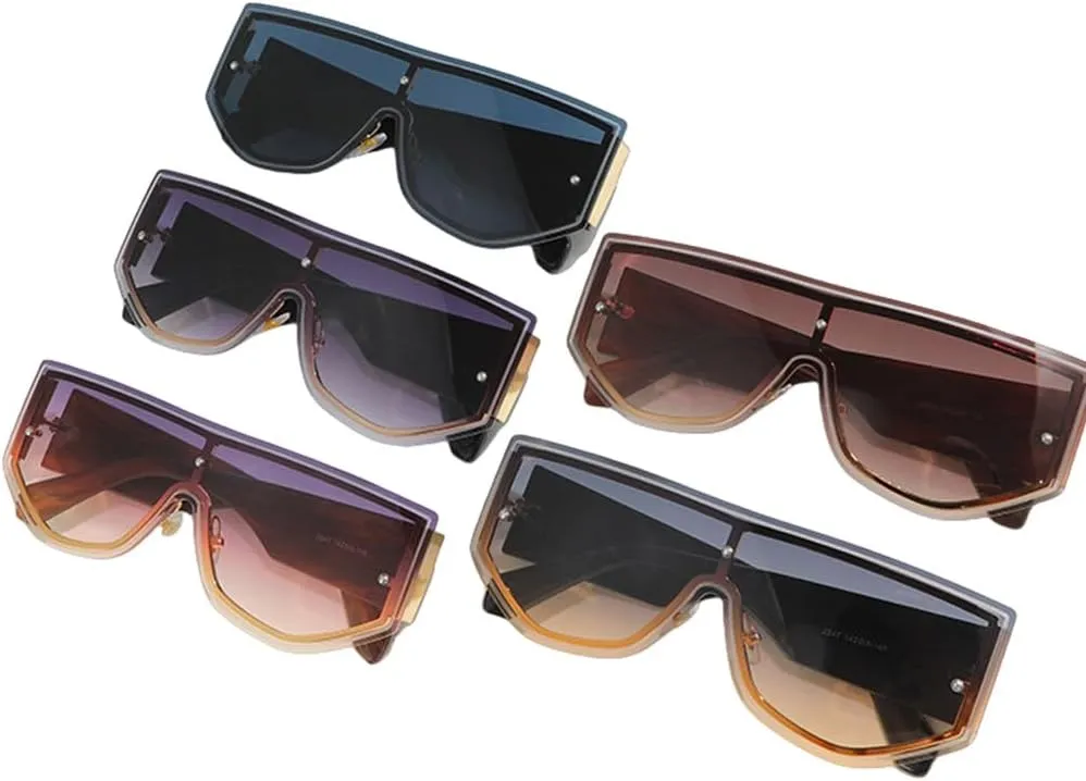 Rimless Oversized Sunglasses Women Men Sun Glasses Female Frameless Shades UV400 Eyewear