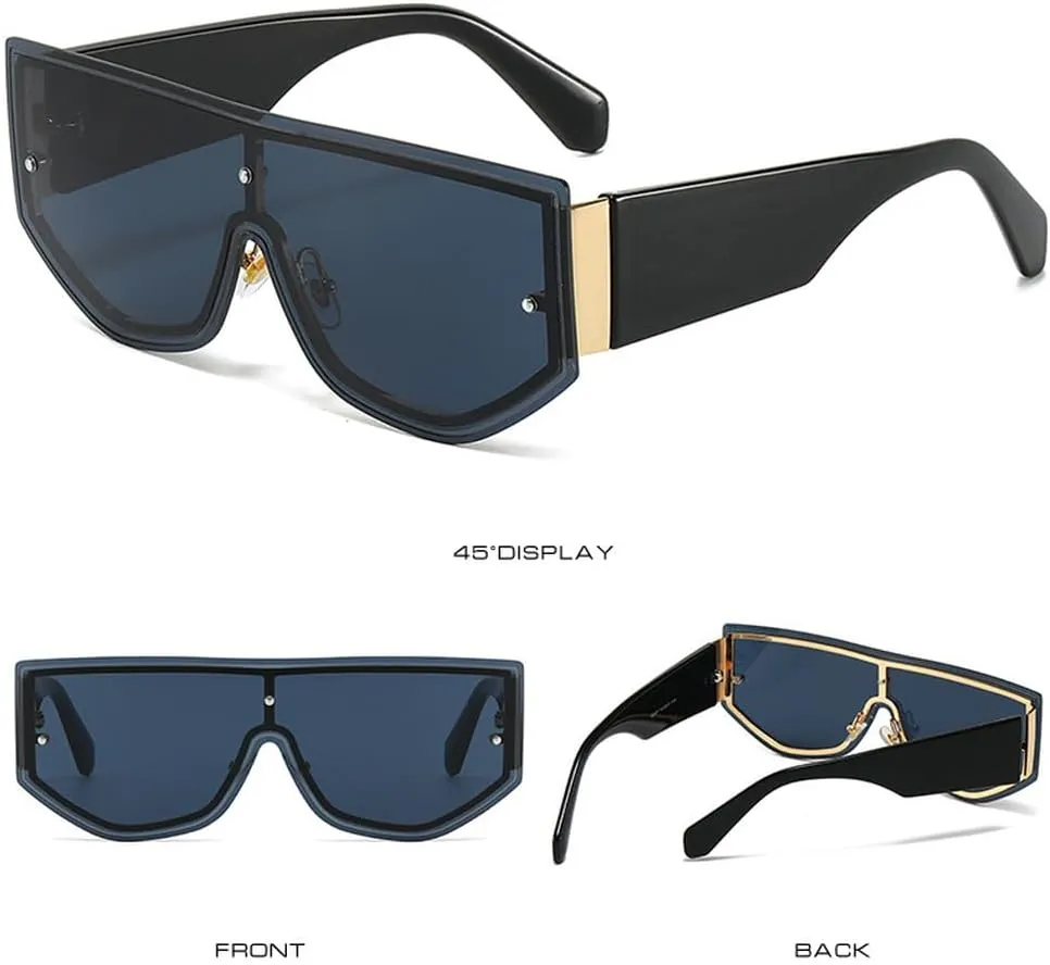Rimless Oversized Sunglasses Women Men Sun Glasses Female Frameless Shades UV400 Eyewear