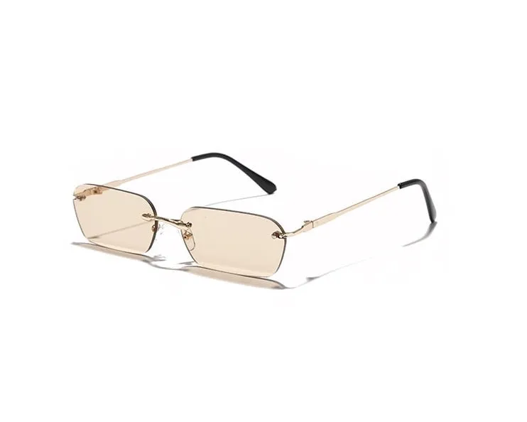 Rimless Rectangle Sunglasses