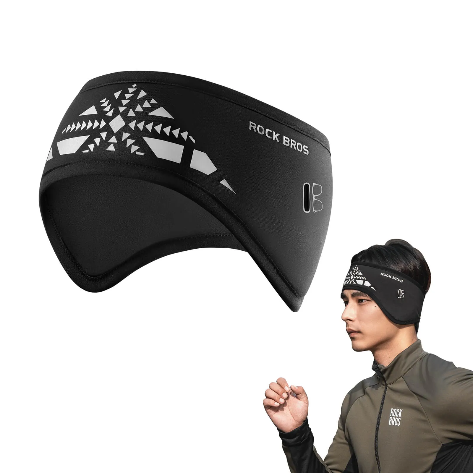ROCKBROS Cycling Headbands Sports Ear Warmer Windproof Thermal Head Wrap Unisex
