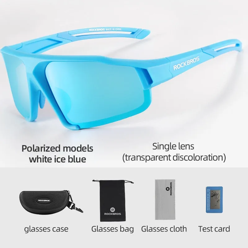 ROCKBROS Photochromic Bike Sunglasses UV400 Sports Sunglasses for Men & Women Anti Glare