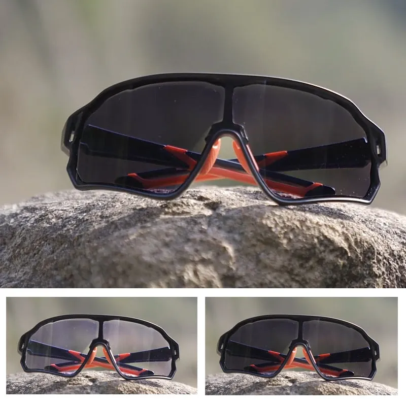ROCKBROS Photochromic Bike Sunglasses UV400 Sports Sunglasses for Men & Women Anti Glare