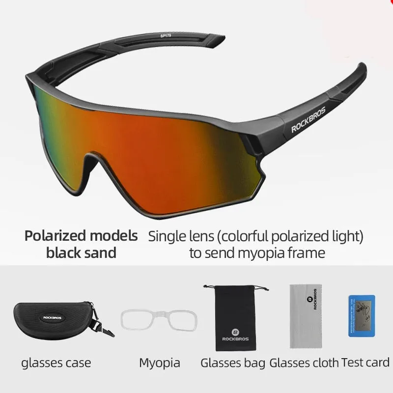 ROCKBROS Photochromic Bike Sunglasses UV400 Sports Sunglasses for Men & Women Anti Glare