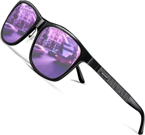 ROCKNIGHT HD Polarized Driving Sunglasses UV400 Protection Lightweight Al-Mg Metal Frame Outdoor Casual 60mm