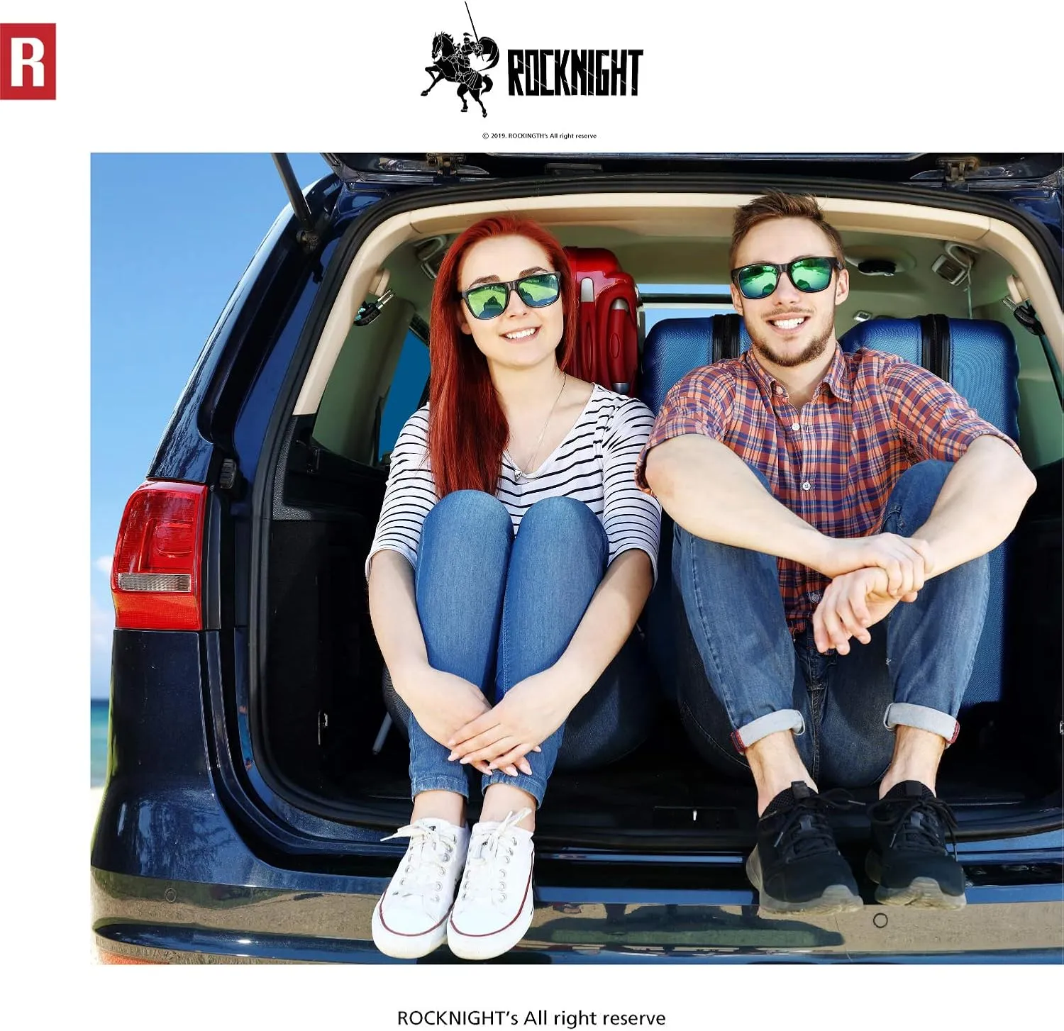 ROCKNIGHT HD Polarized Driving Sunglasses UV400 Protection Lightweight Al-Mg Metal Frame Outdoor Casual 60mm