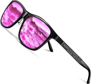 ROCKNIGHT HD Polarized Driving Sunglasses UV400 Protection Lightweight Al-Mg Metal Frame Outdoor Casual 60mm