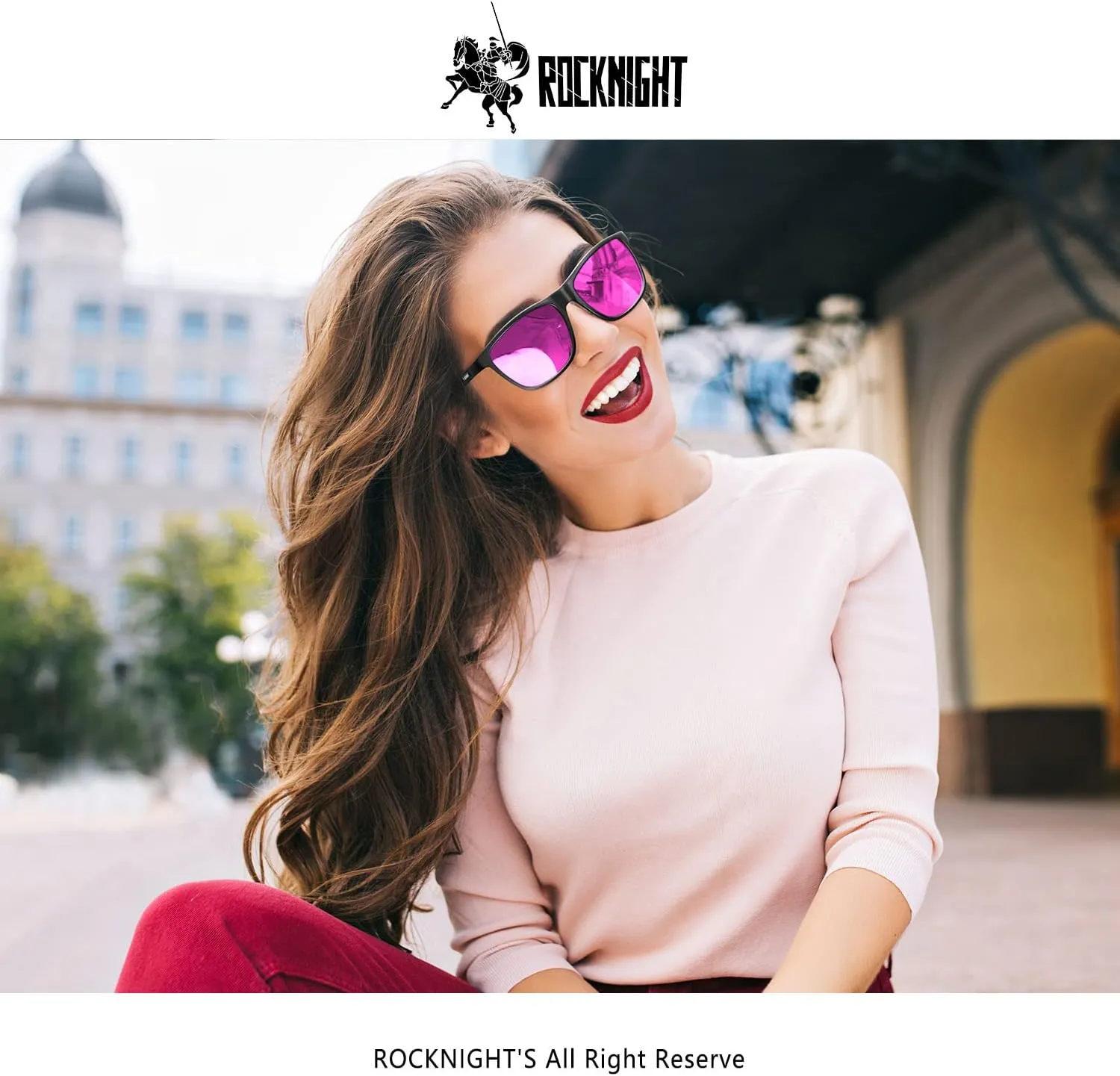 ROCKNIGHT HD Polarized Driving Sunglasses UV400 Protection Lightweight Al-Mg Metal Frame Outdoor Casual 60mm