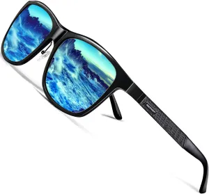 ROCKNIGHT HD Polarized Driving Sunglasses UV400 Protection Lightweight Al-Mg Metal Frame Outdoor Casual 60mm