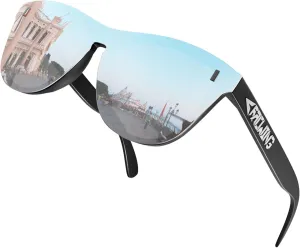 ROCKNIGHT HD Polarized UV400 Protection Anti Glare Sunglasses TR90 Frame Lightweight Beach Driving