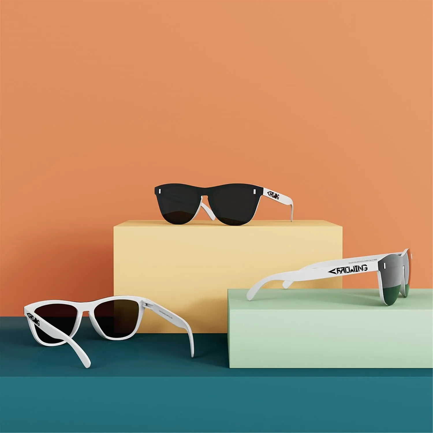 ROCKNIGHT HD Polarized UV400 Protection Anti Glare Sunglasses TR90 Frame Lightweight Beach Driving