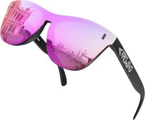 ROCKNIGHT HD Polarized UV400 Protection Anti Glare Sunglasses TR90 Frame Lightweight Beach Driving