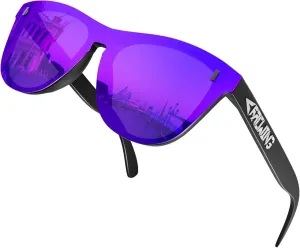 ROCKNIGHT HD Polarized UV400 Protection Anti Glare Sunglasses TR90 Frame Lightweight Beach Driving