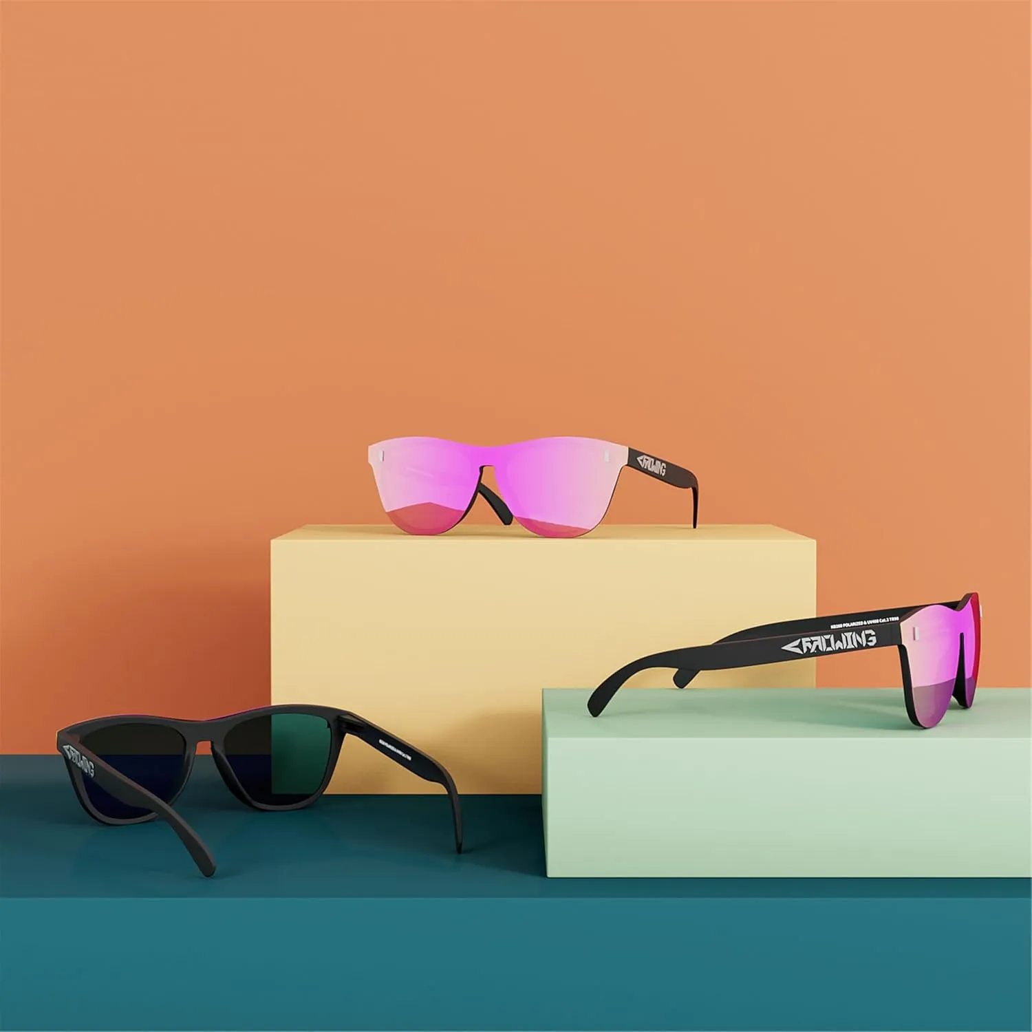 ROCKNIGHT HD Polarized UV400 Protection Anti Glare Sunglasses TR90 Frame Lightweight Beach Driving