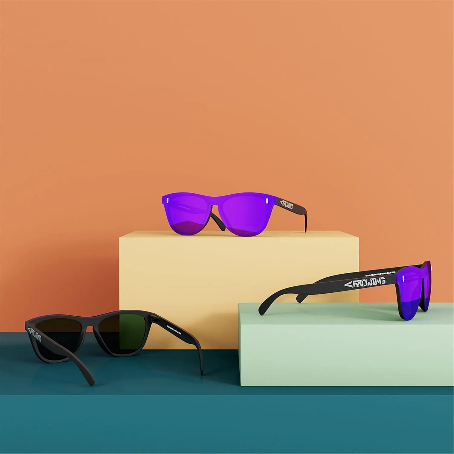 ROCKNIGHT HD Polarized UV400 Protection Anti Glare Sunglasses TR90 Frame Lightweight Beach Driving