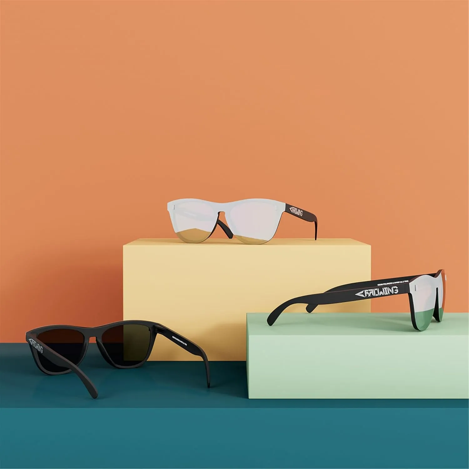 ROCKNIGHT HD Polarized UV400 Protection Anti Glare Sunglasses TR90 Frame Lightweight Beach Driving