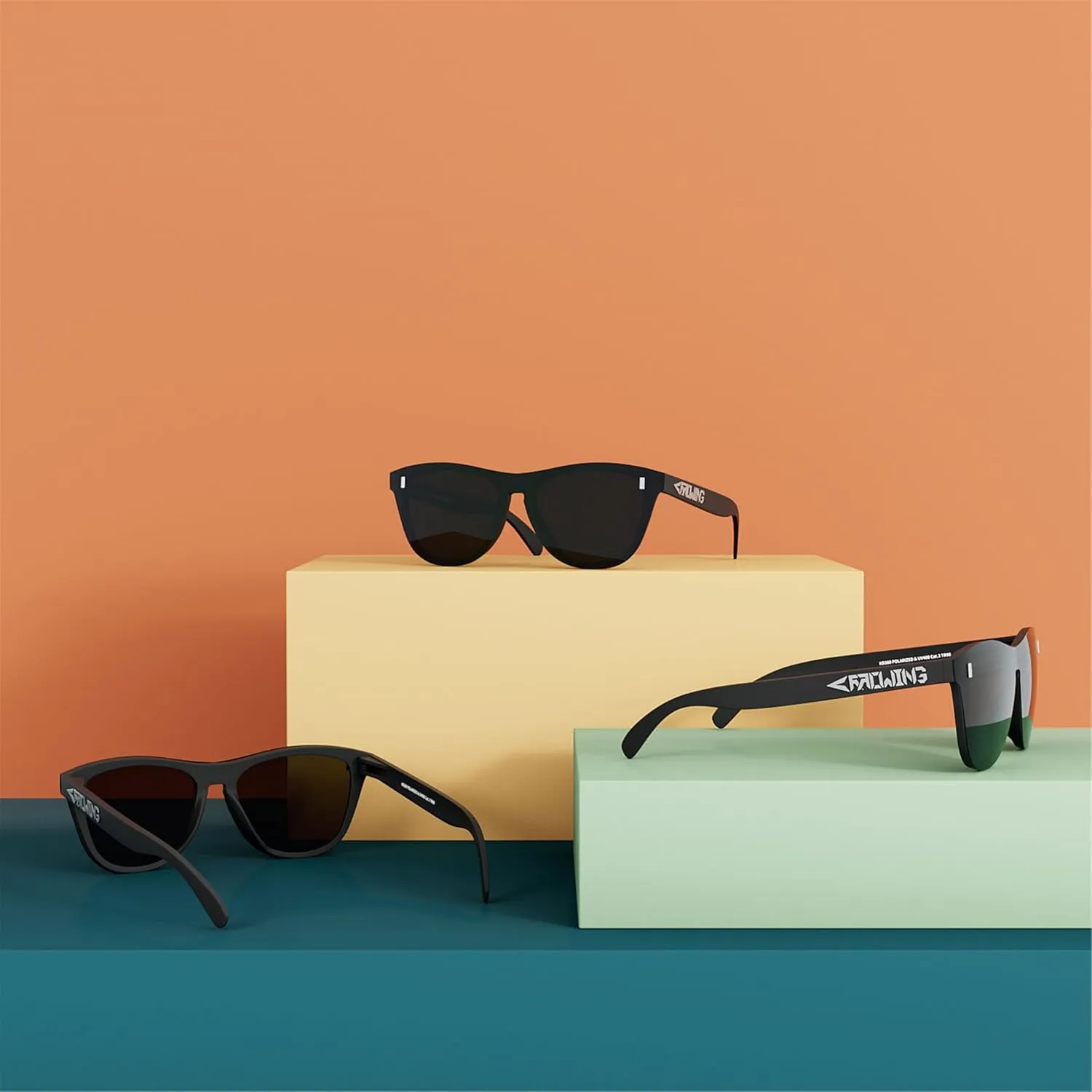 ROCKNIGHT HD Polarized UV400 Protection Anti Glare Sunglasses TR90 Frame Lightweight Beach Driving