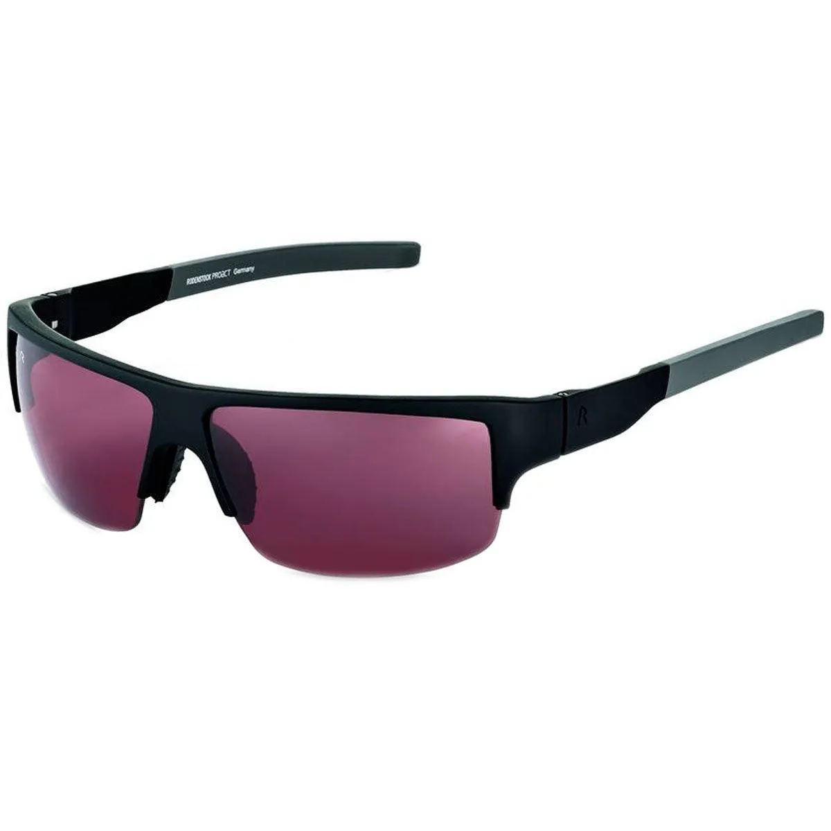 Rodenstock Men's Sunglasses - Black and Grey Frame Cat Eye | R3286-B-68-06-125