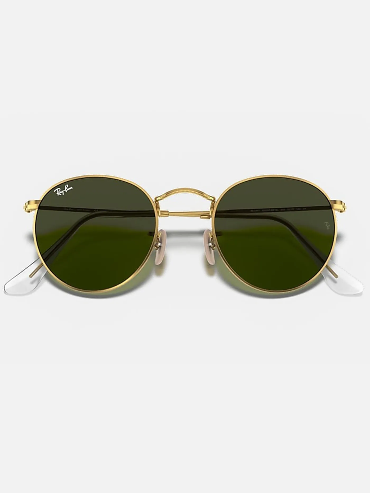 Round Metal Gold/Green Classic G-15 Sunglasses
