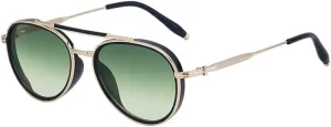 Round Steampunk Sunglasses Men Oval Punk Sun Glasses For Male Vintage Metal Frame Eyewear Shades UV400