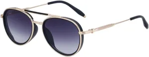 Round Steampunk Sunglasses Men Oval Punk Sun Glasses For Male Vintage Metal Frame Eyewear Shades UV400