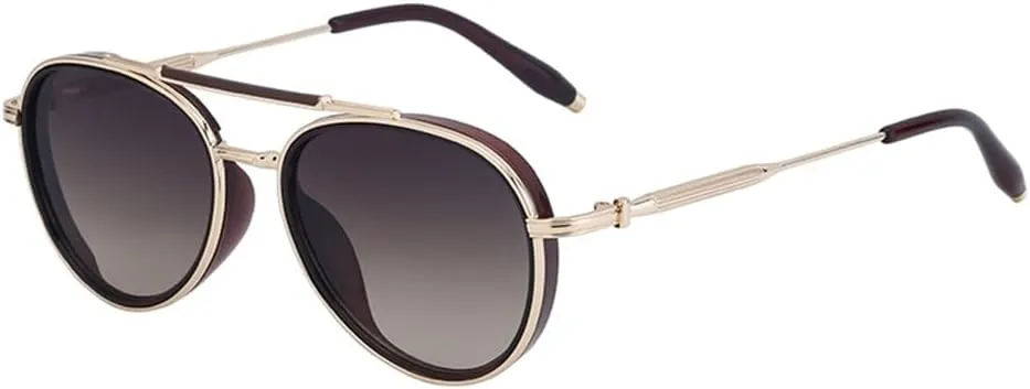 Round Steampunk Sunglasses Men Oval Punk Sun Glasses For Male Vintage Metal Frame Eyewear Shades UV400