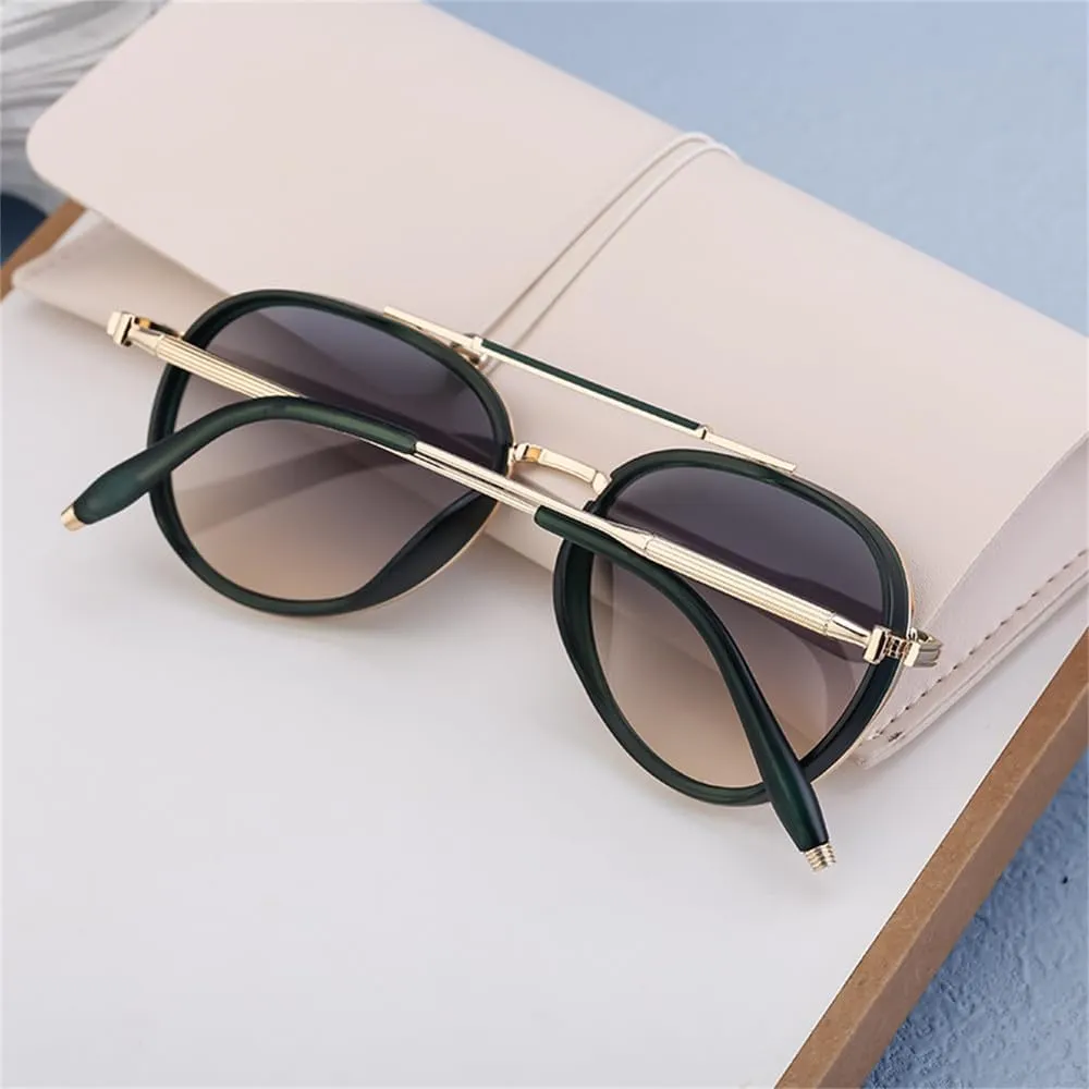 Round Steampunk Sunglasses Men Oval Punk Sun Glasses For Male Vintage Metal Frame Eyewear Shades UV400