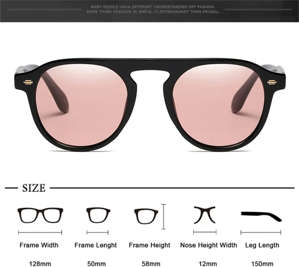 Round Sunglasses Women Men Vintage Circle Eyewear Plastic Sun Glasses Shades