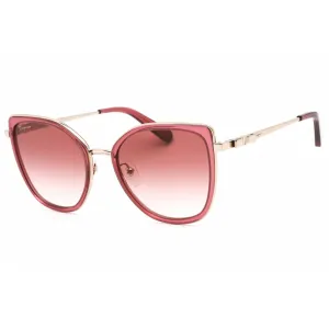 Salvatore Ferragamo Women's Sunglasses - Rose Gold/Bordeaux Plastic Frame | SF293S 774