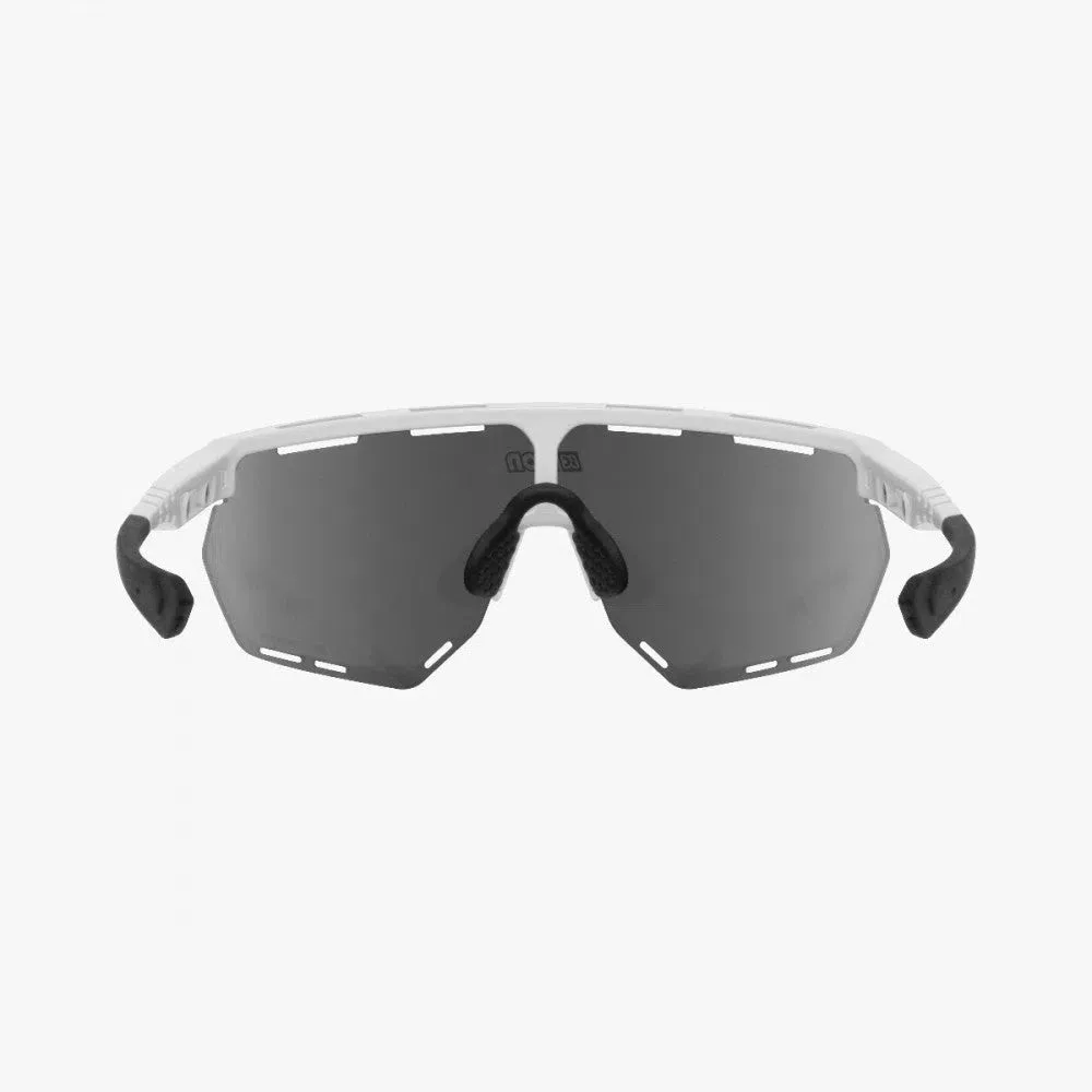 SCICON Aerowing Eyewear - White Gloss/Multimirror Red