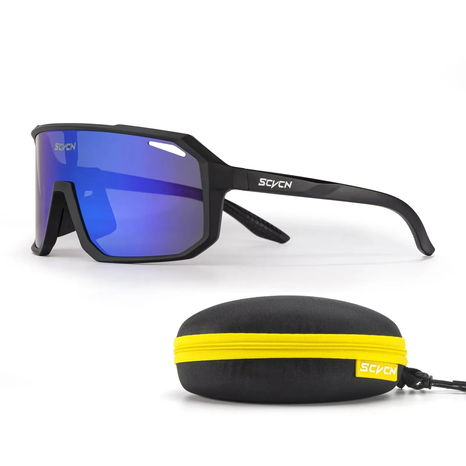 SCVCN Photochromic Cycling Sunglasses for Men Women Outdoor Bike Sports Glasses Road MTB Bicycle Eyewear UV400 Goggles with Case