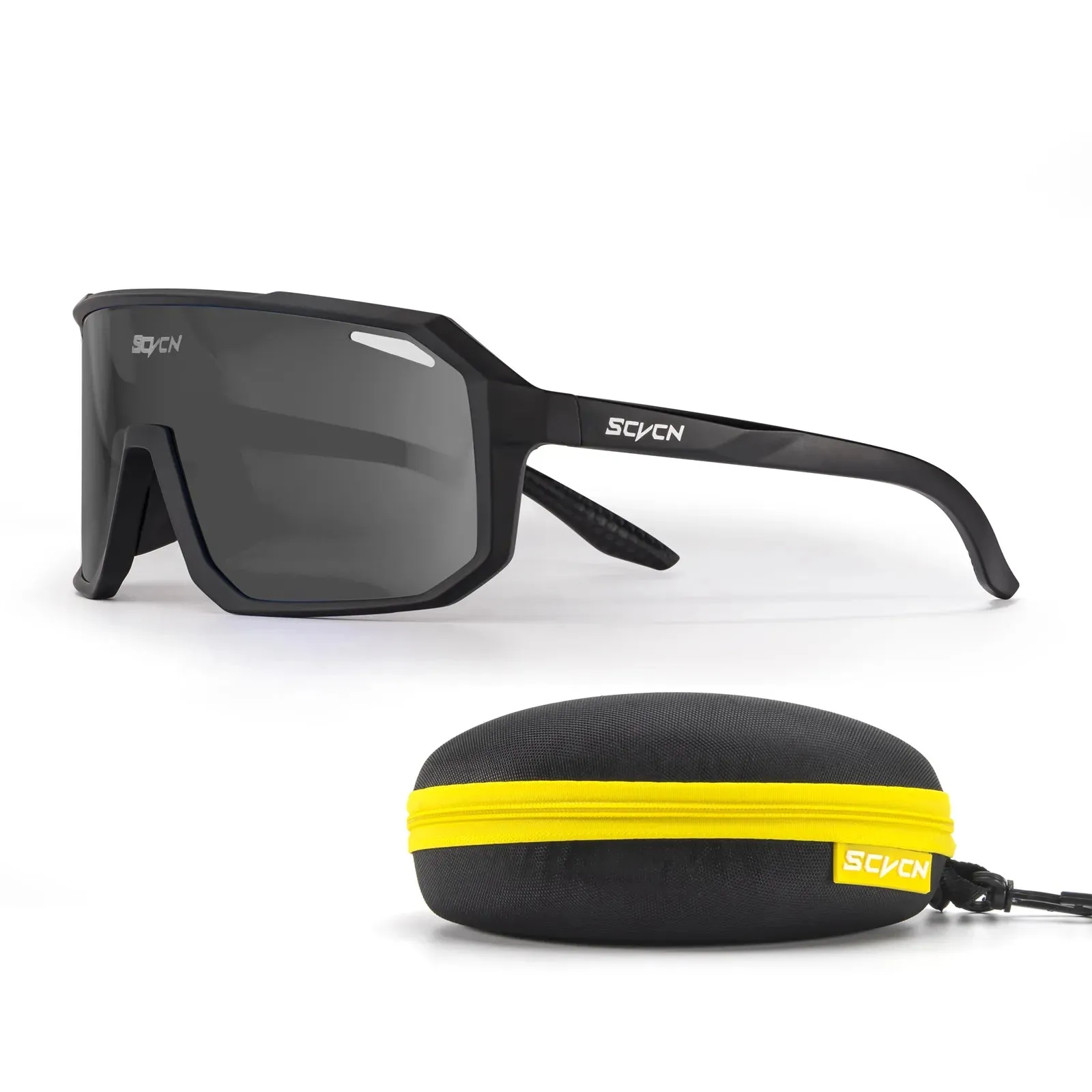 SCVCN Photochromic Cycling Sunglasses for Men Women Outdoor Bike Sports Glasses Road MTB Bicycle Eyewear UV400 Goggles with Case