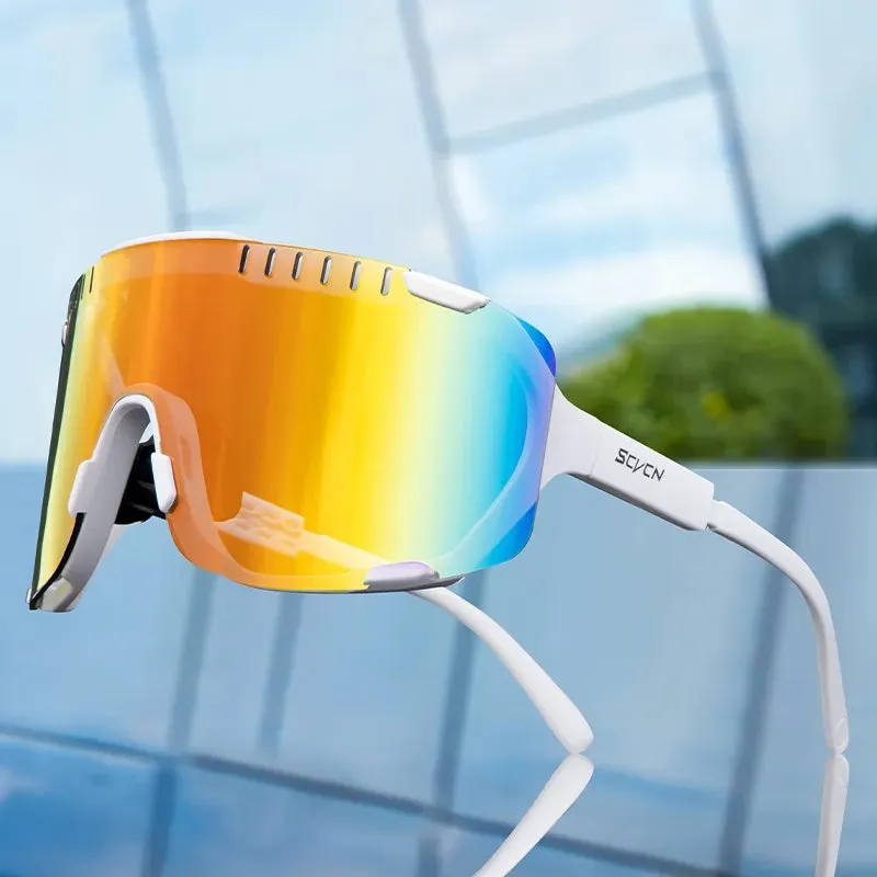 SCVCN Photochromic Sunglasses for Men Cycling Glasses Mountain Bike Road Bicycle Eyewear Pock Cycle Goggles UV400 MTB Biking