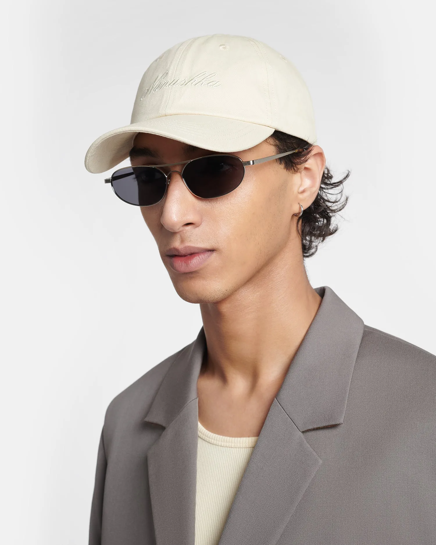 Serina - Silver-Tone Aviator-Style Sunglasses - Silver