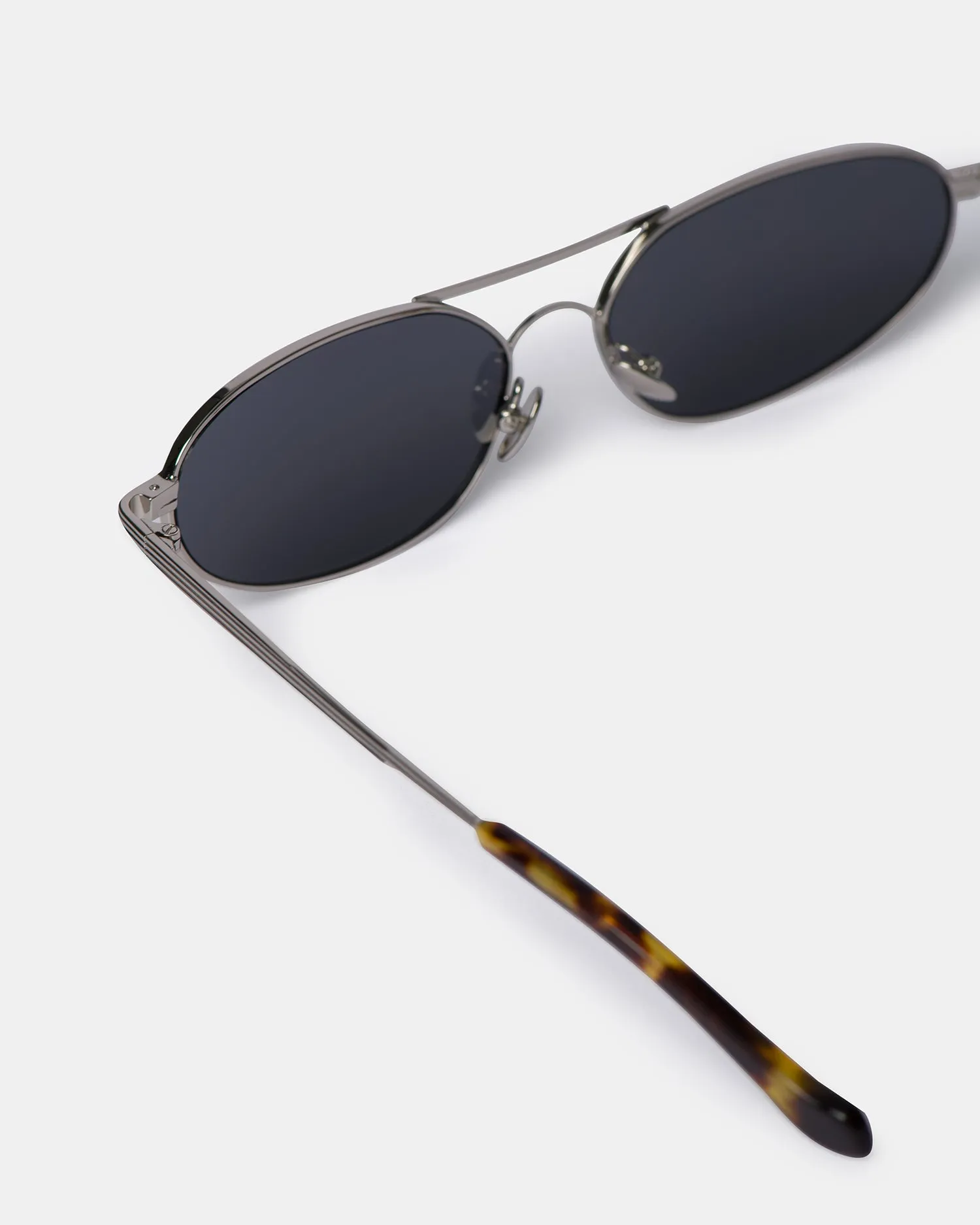 Serina - Silver-Tone Aviator-Style Sunglasses - Silver