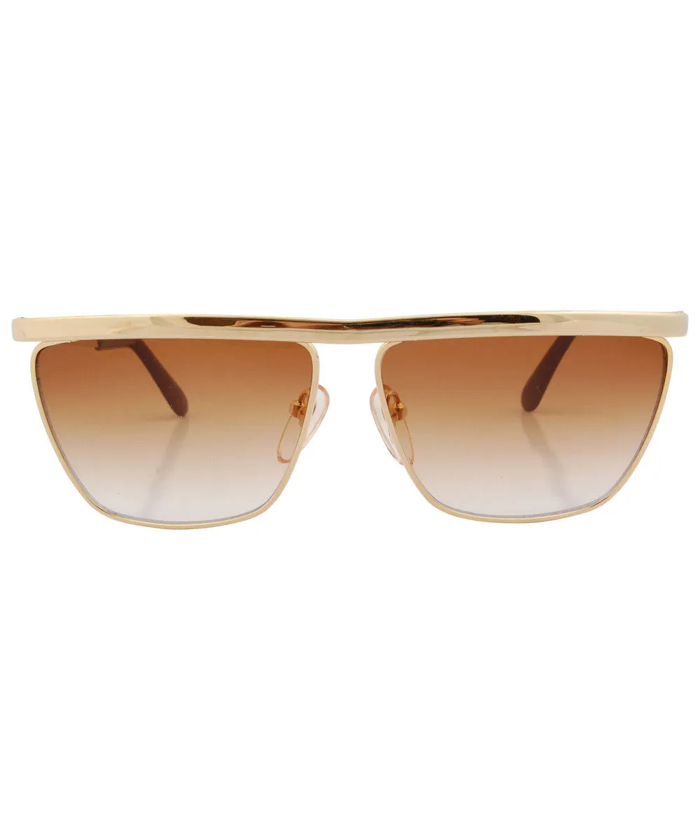 SHARPS Gold/Amber Indie Sunglasses