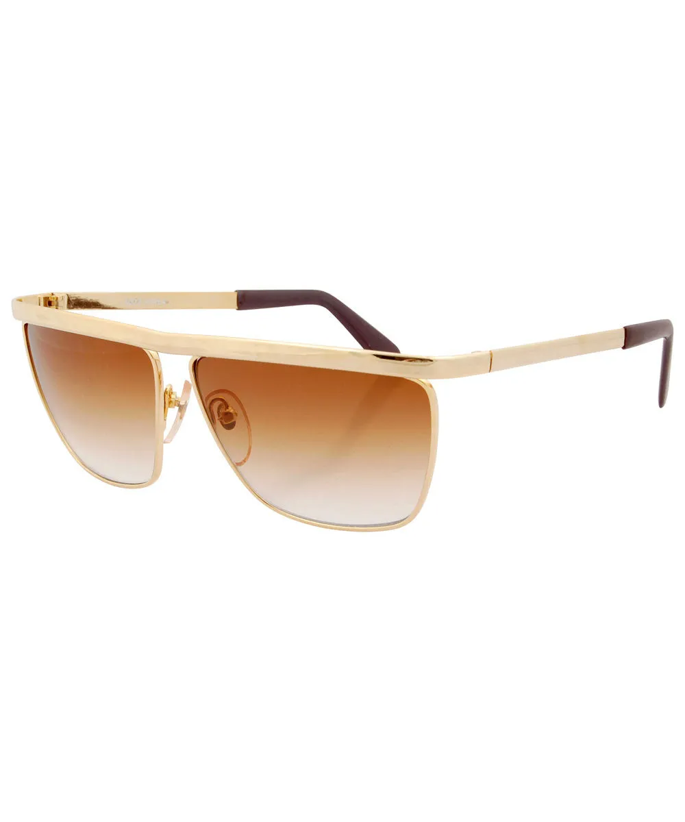 SHARPS Gold/Amber Indie Sunglasses