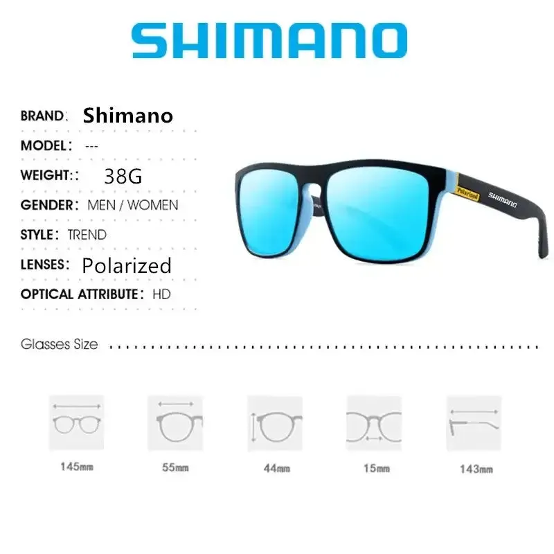Shimano Polarized UV400 Protection Fishing  Sunglasses With Case