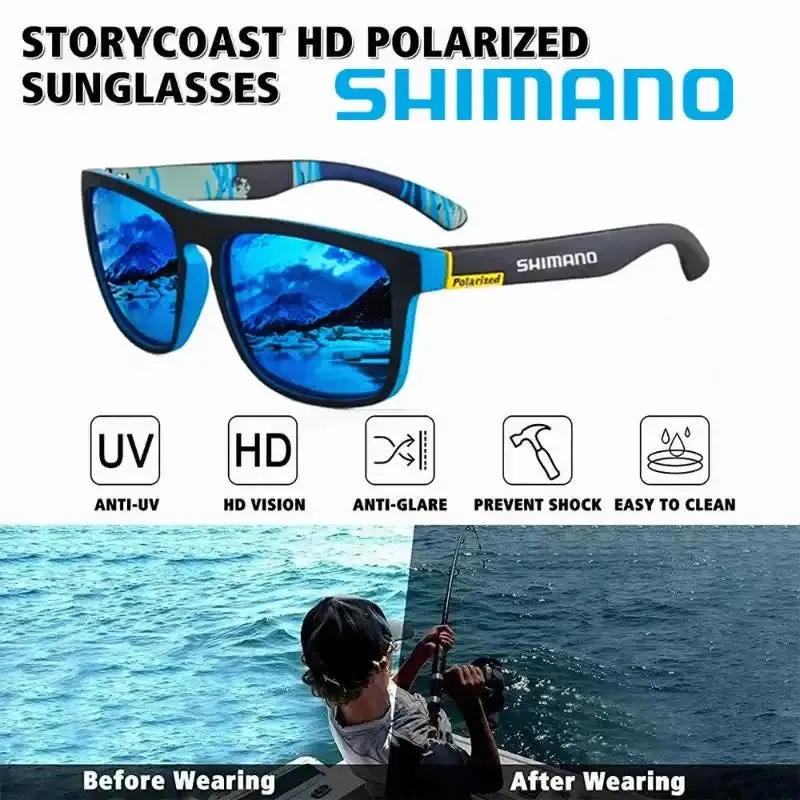 Shimano Polarized UV400 Protection Fishing  Sunglasses With Case