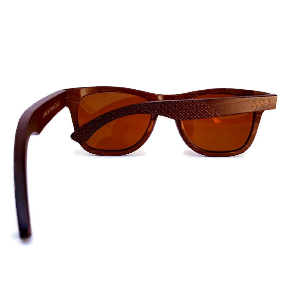 Sienna Wooden Sunglasses, Tea Polarized Lenses