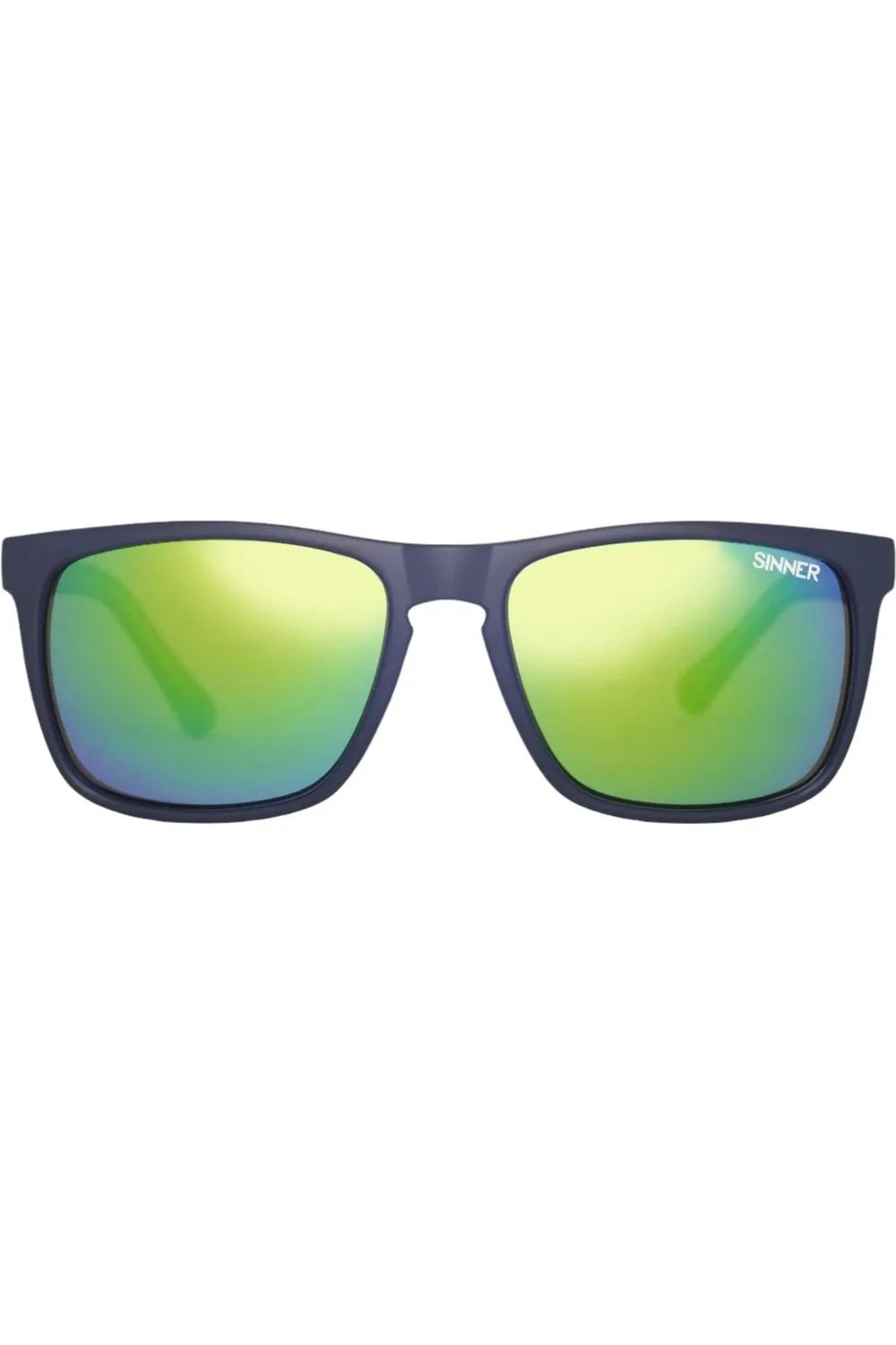 Sinner Oak Sunglasses Matte Blue Green CX-Sintec Green Mirror