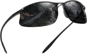 SKYWAY Polarized Sports Sunglasses for Men Women,TR90 Unbreakable Frame for Running Fishing Baseball Driving SS8011