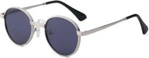 Small Frame Retro Round Frame Sunglasses Outdoor Holiday Sunshade Decorative Glasses (Color : C, Size : Medium)