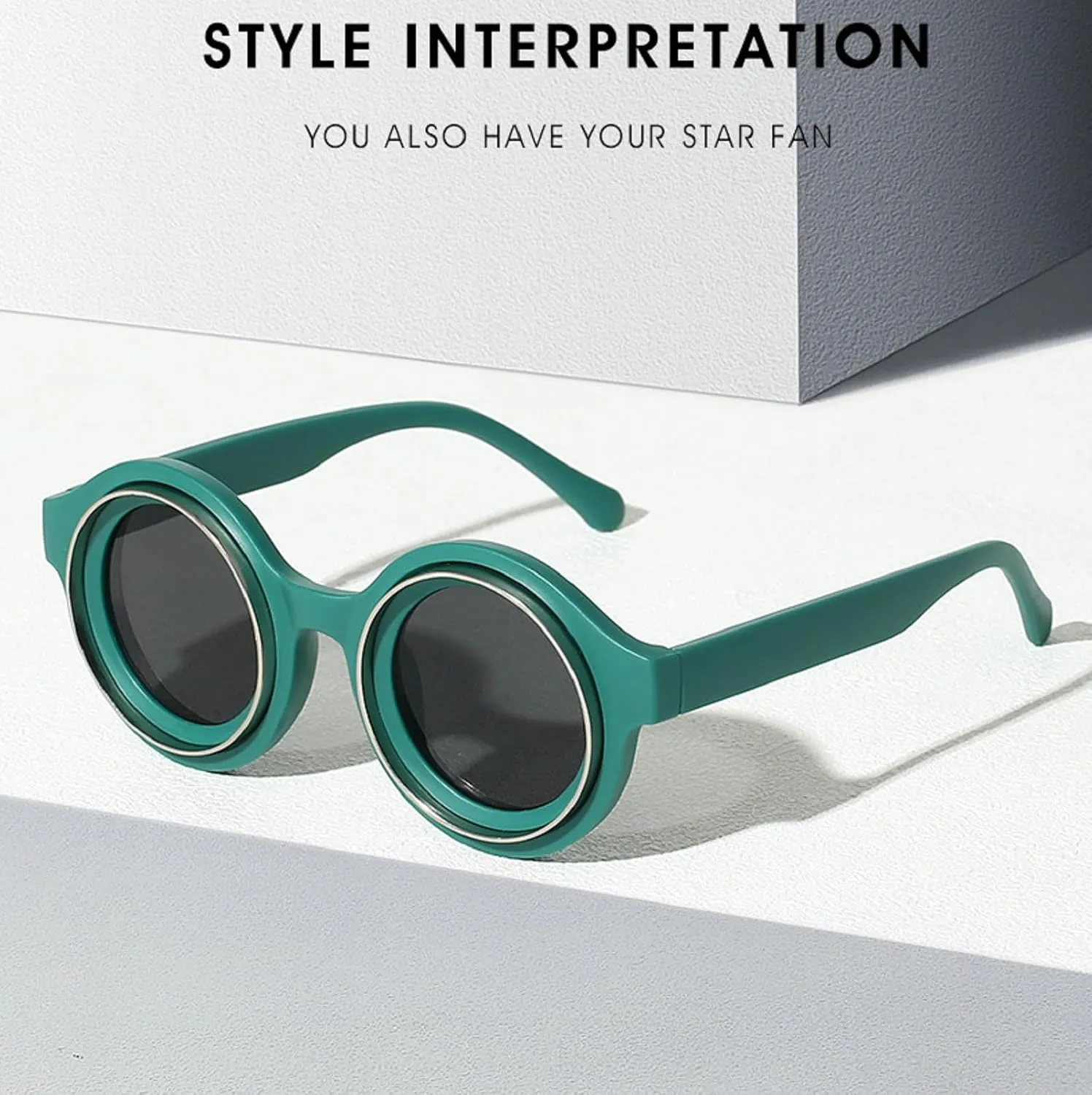 Small Frame Round punk Sunglasses Men 2024 Luxury Y2k Punk Sun Glasses For Male Shades Vintage Eyewear UV400 Y05