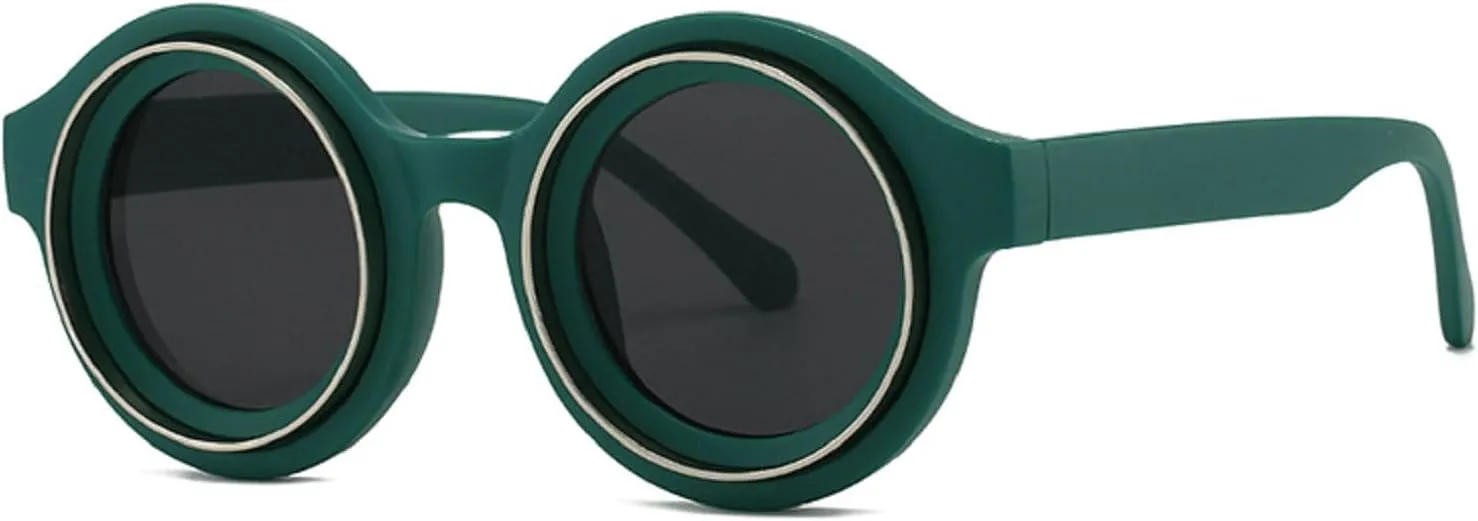 Small Frame Round punk Sunglasses Men 2024 Luxury Y2k Punk Sun Glasses For Male Shades Vintage Eyewear UV400 Y05