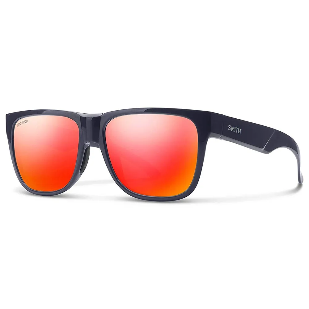 Smith Lowdown 2 Mens Deep Ink Frame ChromaPop Red Mirror Lens Square Sunglasses - 200941PJP56X6