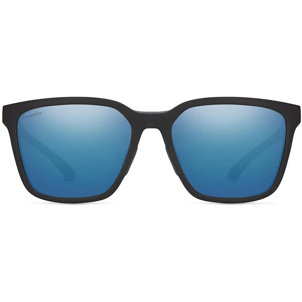Smith Mens Shoutout Matte Black Frame Blue Mirror Polarized Lens Sunglasses - 20230200357QG