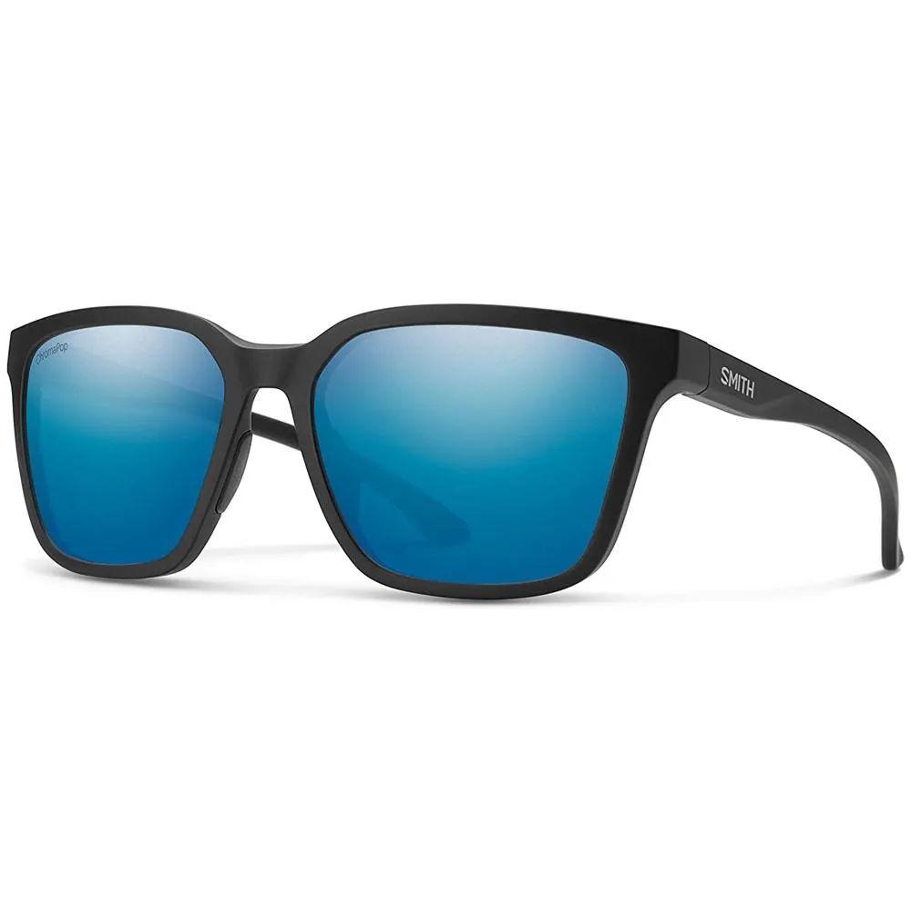 Smith Mens Shoutout Matte Black Frame Blue Mirror Polarized Lens Sunglasses - 20230200357QG