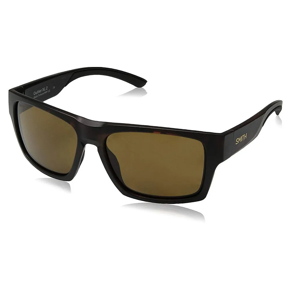 Smith Outlier XL 2 Men's Matte Tortoise Frame Polarized Brown Lens Wrap Sunglasses - OX2CPBRMT